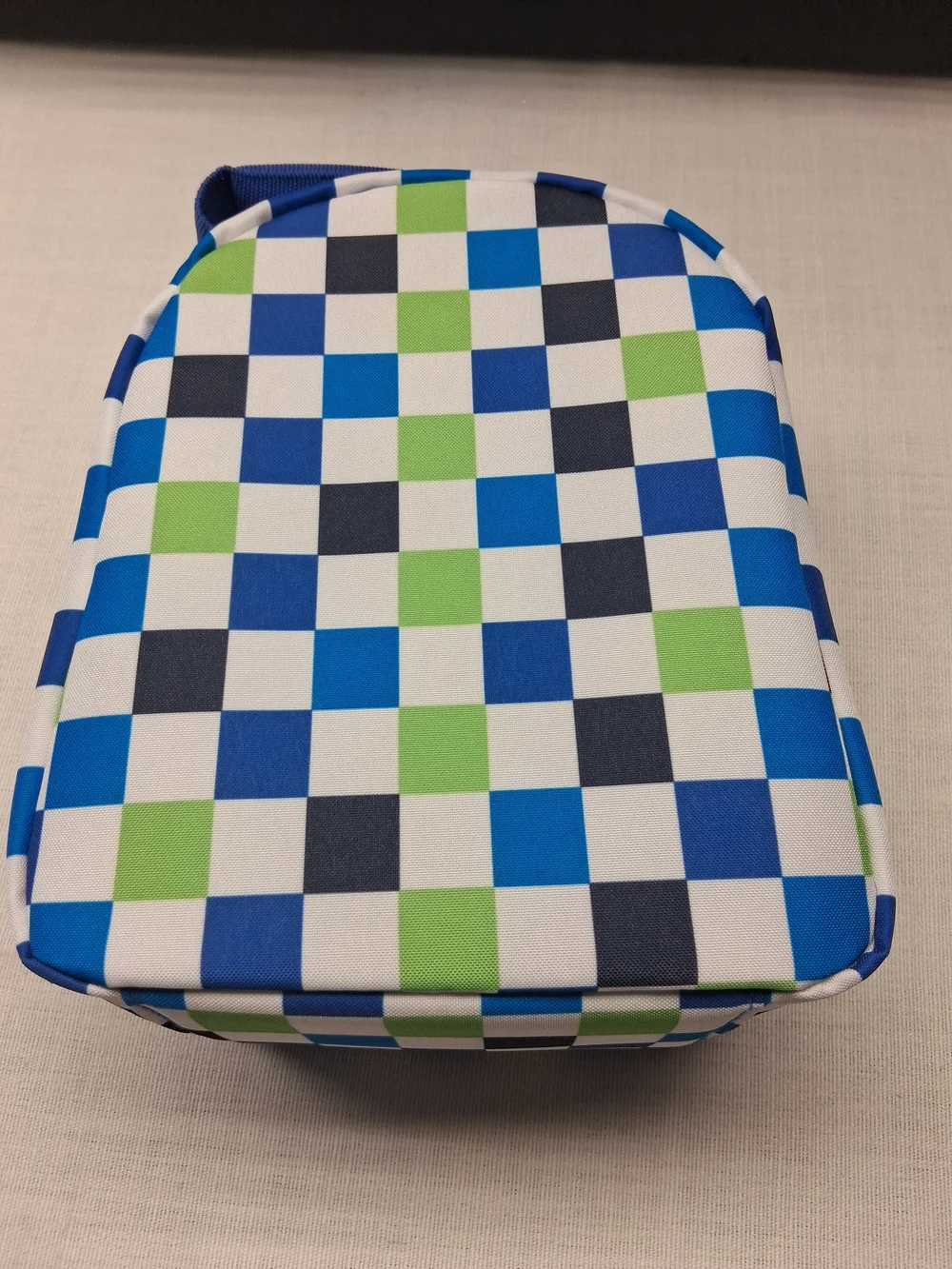 Kids Blue Monster Lunch Bag with Peek-A-Boo Window